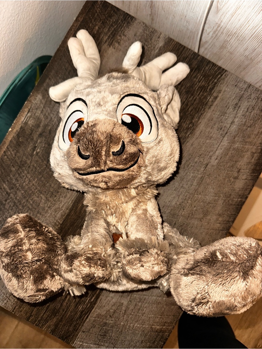 Disney Brown and Cream Reindeer Plush Stuffed Animal